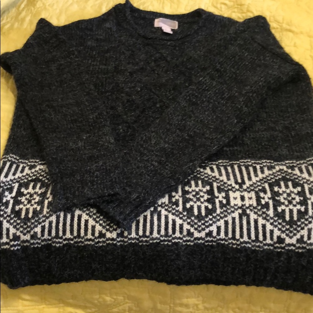 Forever 21 fair isle detailed wool sweater